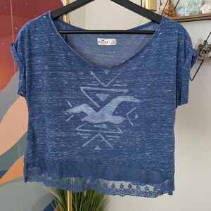 Blue Hollister Women's Top